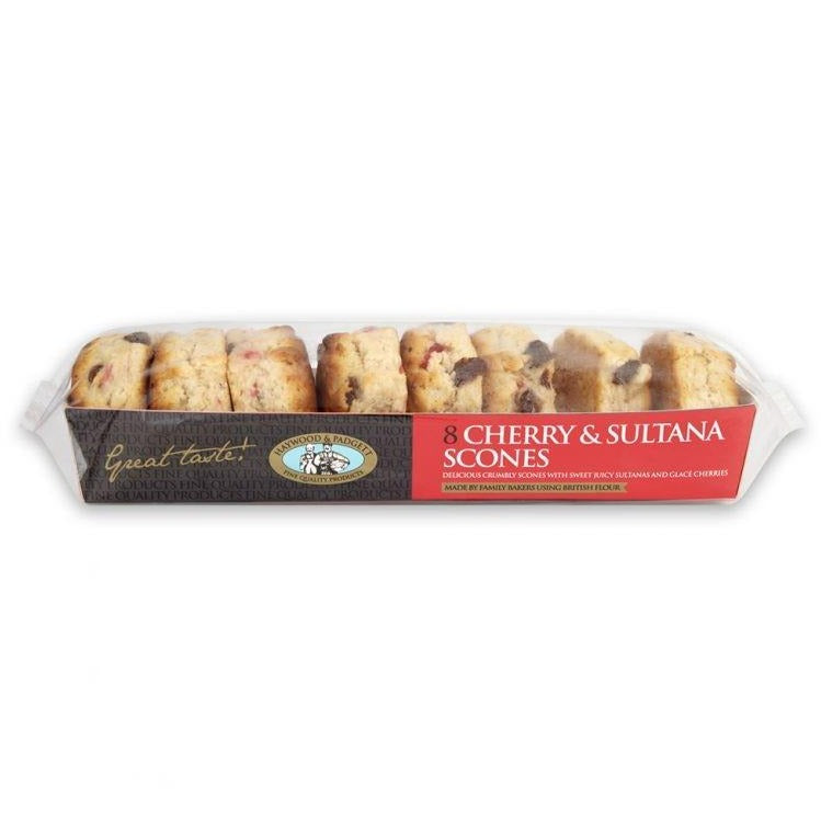 Haywood & Padgett Cherry & Sultana Scones 8pk