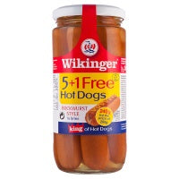 Wikinger Hot Dogs Bockwurst Style in Brine 5pk+1 380g