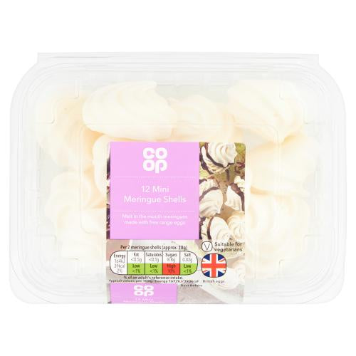 Co-op Mini Meringue Shells 12pk