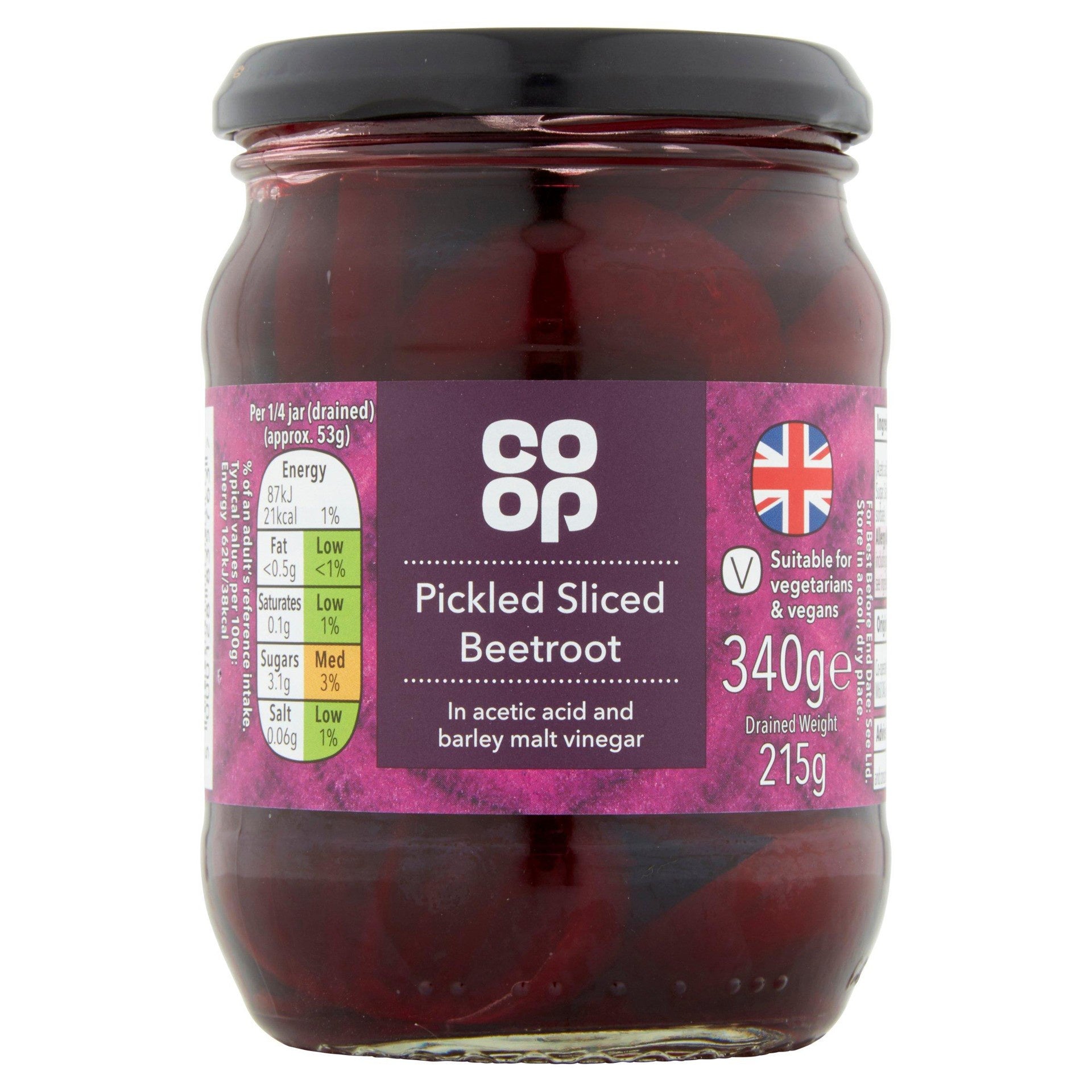 Co-op Sliced Beetroot in Vinegar 340g