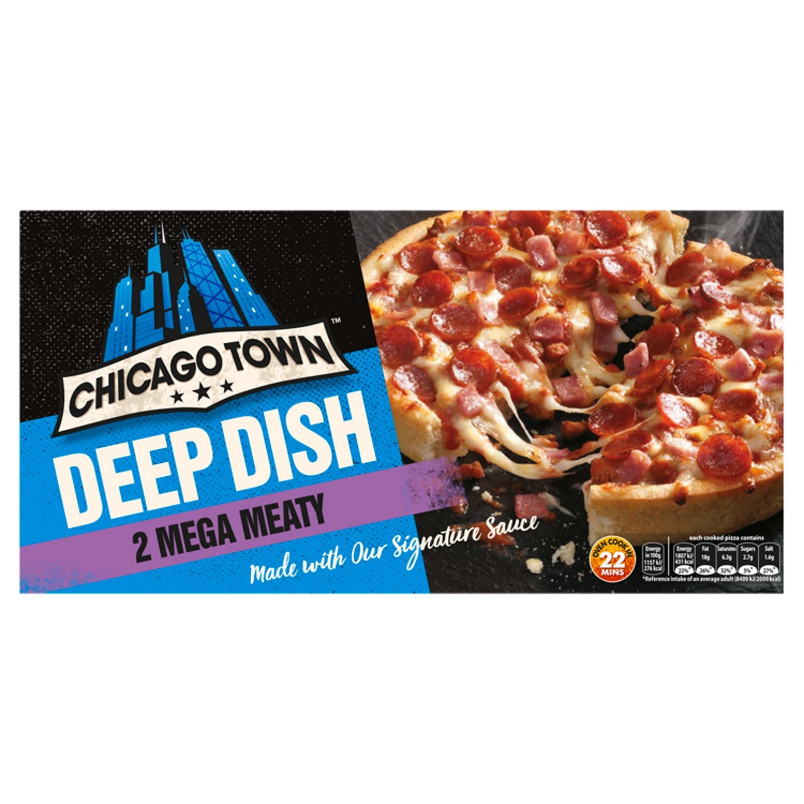 Chicago Town 2 Deep Dish Mega Meaty 320g