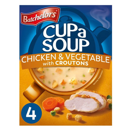 Batchelors Cup a Soup Chicken Vegetable with Croutons 110g