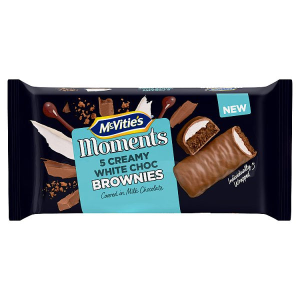 McVities Moments White Chocolate Cream Brownies 5pk