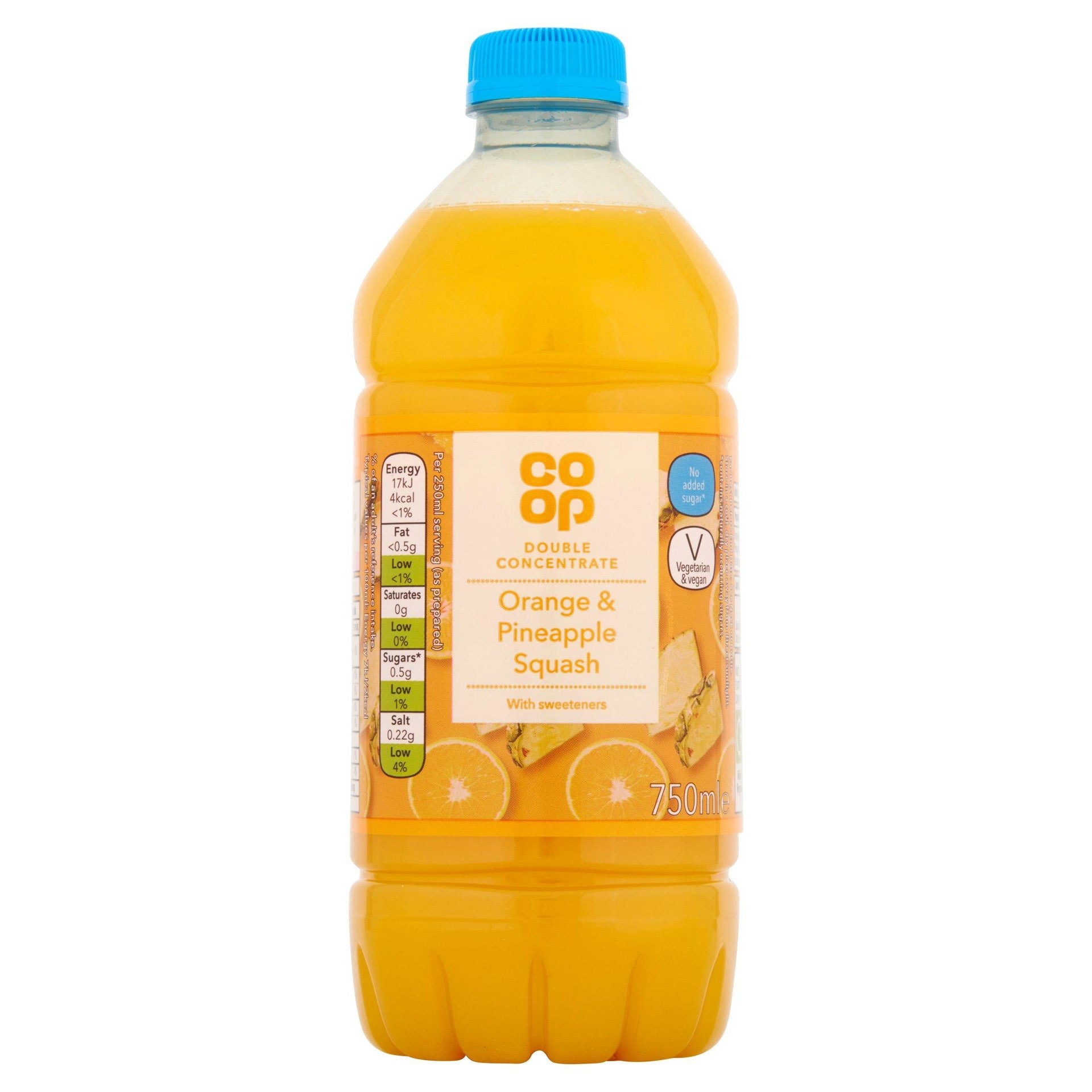 Co op Orange & Pineapple Squash 750ml