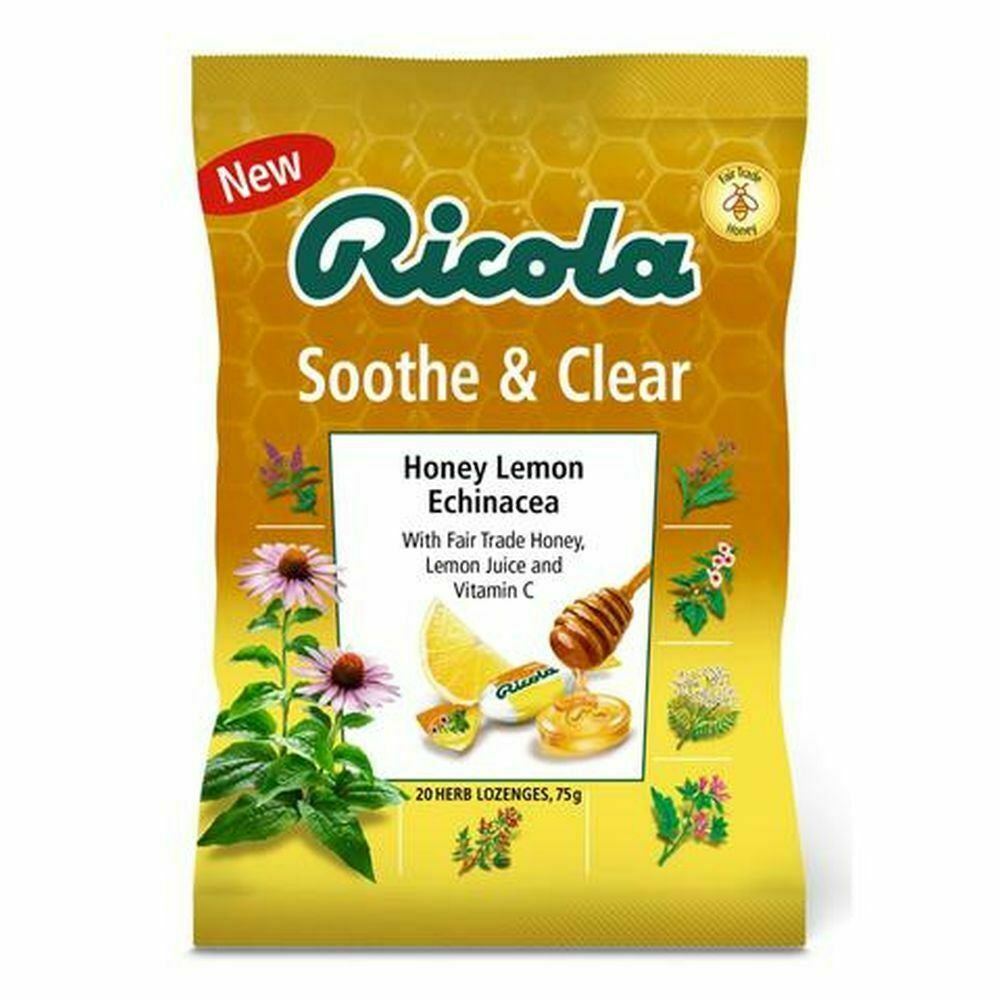 Ricola Soothe & Clear Honey Lemon & Echinacea 75g