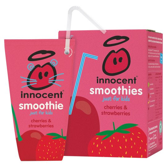 Innocent Kids Cherry & Strawberry 4 x 150ml