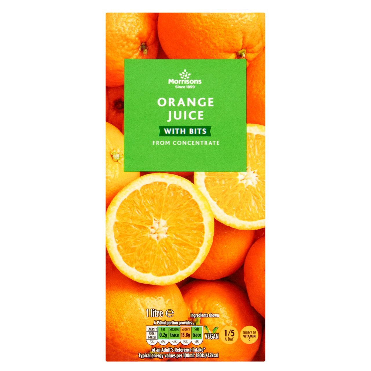 M Orange Juice With Bits 1L