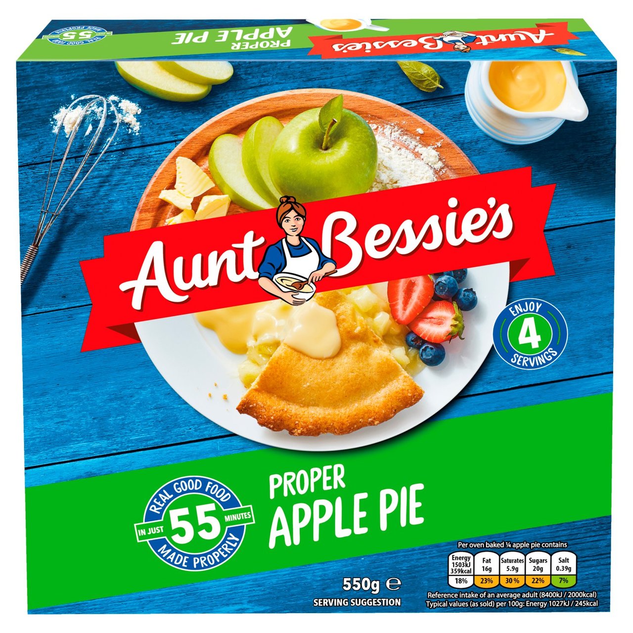 Aunt Bessie Apple Pie 550g