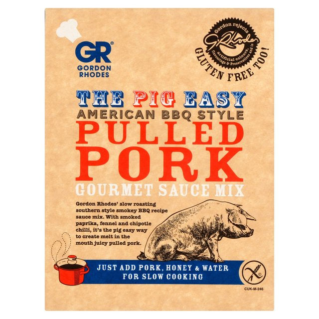 GF Gordon Rhodes The Pig Easy American BBQ Style Pulled Pork 75g