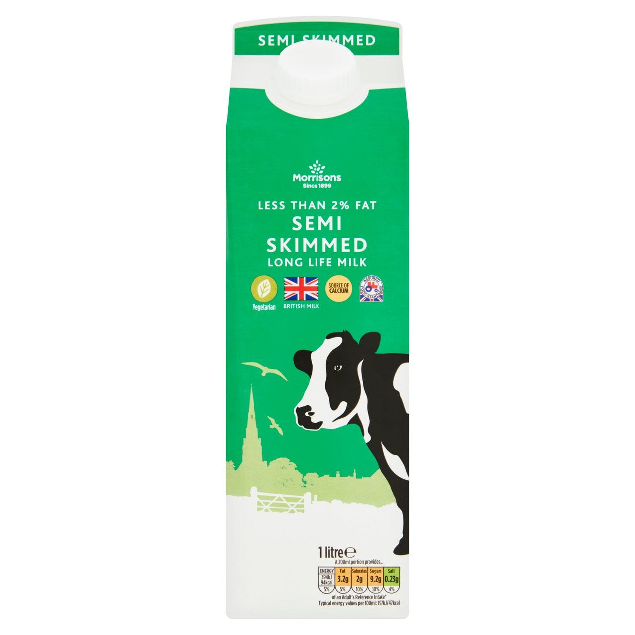 M Brit Semi Skimmed UHT Milk 1L