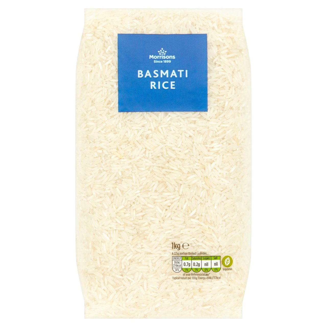 Morrisons White Basmati Rice 1kg