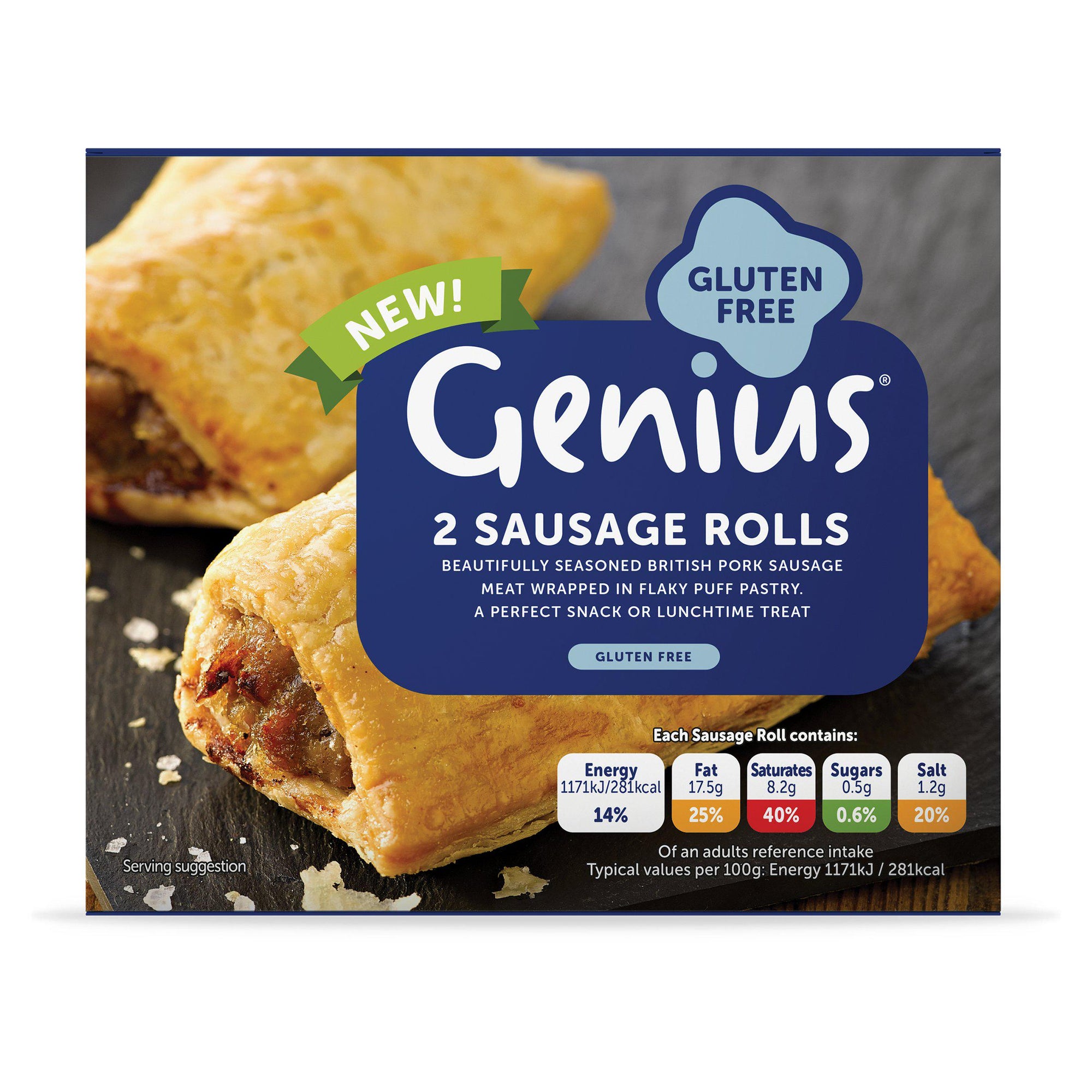 Genius Gluten Free Sausage Rolls 2 x 100g