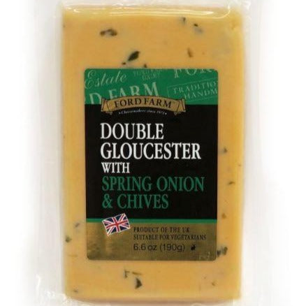 Ford Farm Double Gloucester & Spring Onion Truckle 190g