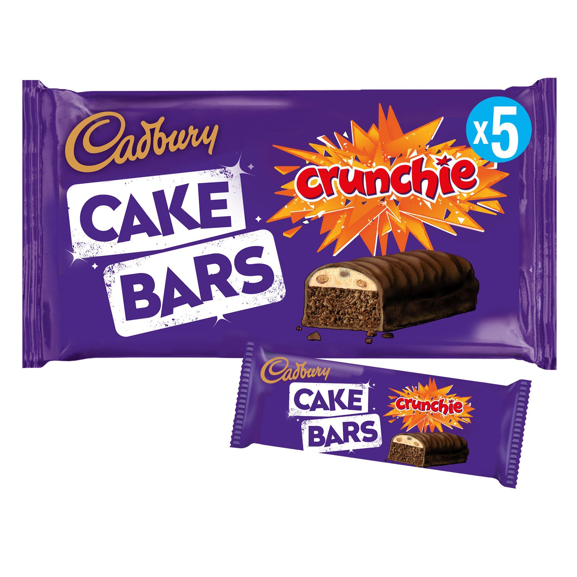 Cadbury 5 Cake Bars Crunchie