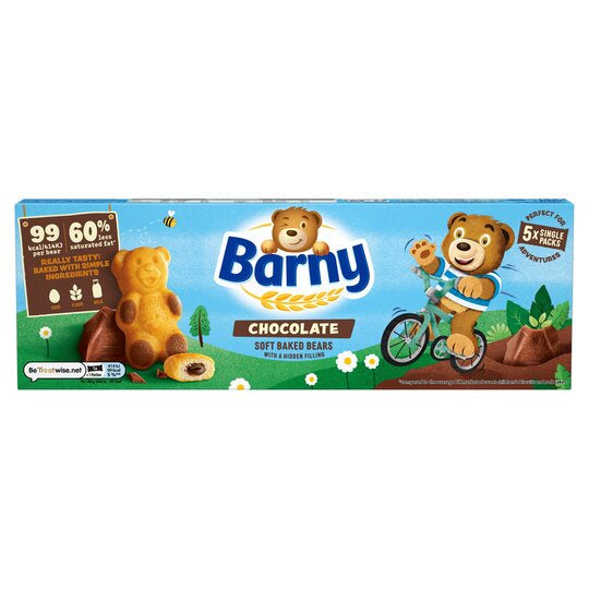 Barny Chocolate Soft Bake Bears 5pk