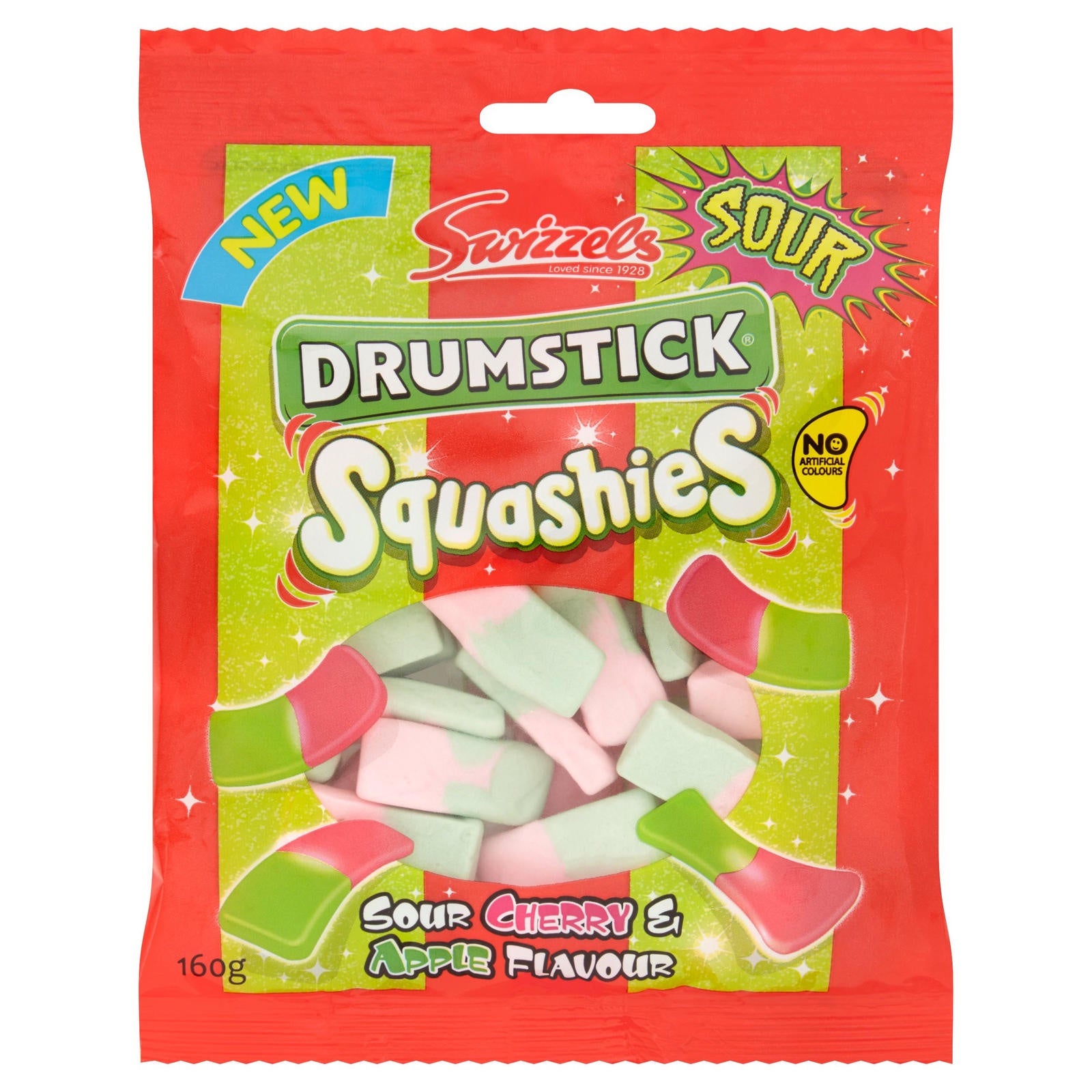 Swizzels Drumsticks Squashies - Sour Cherry & Apple 131g