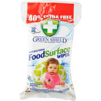 Greenshield Food Surface Wipes 70pk