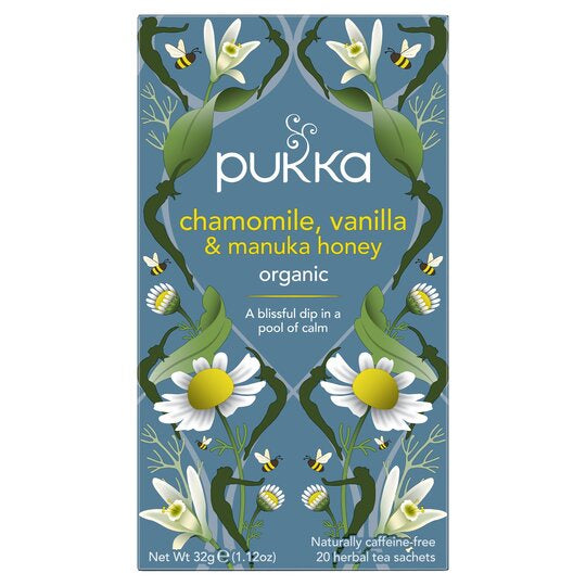 Pukka Chamomile, Vanilla and Manuka Tea Bags, 20pk