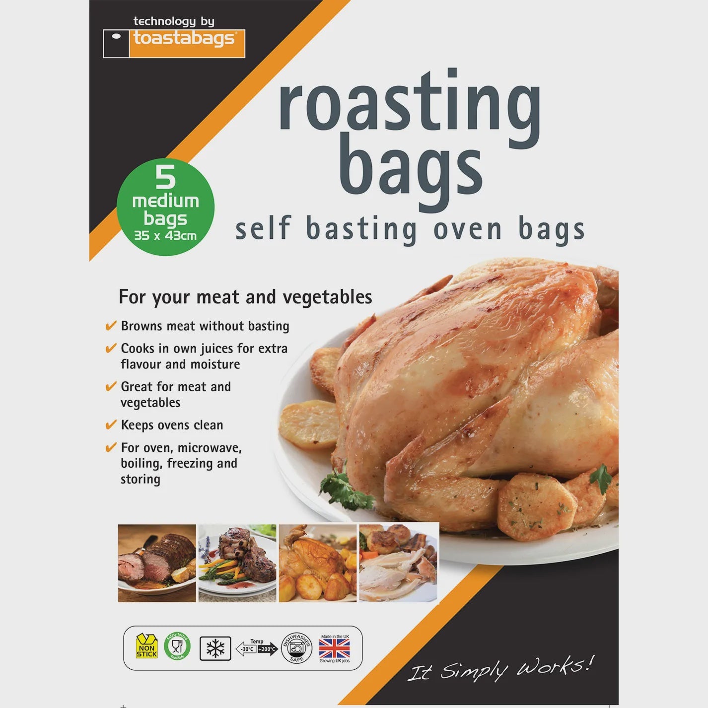 Oven Roasting Bags Medium 5pk