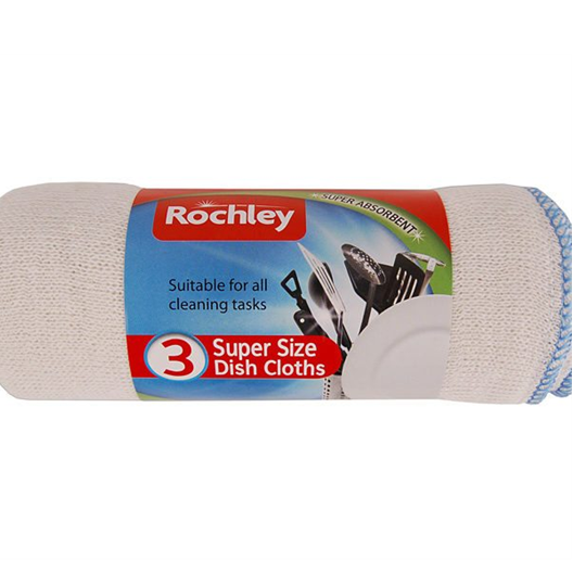 Rochley Dish Cloths - Super-Size 3pk