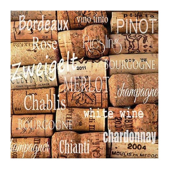 Wine Corks Serviettes