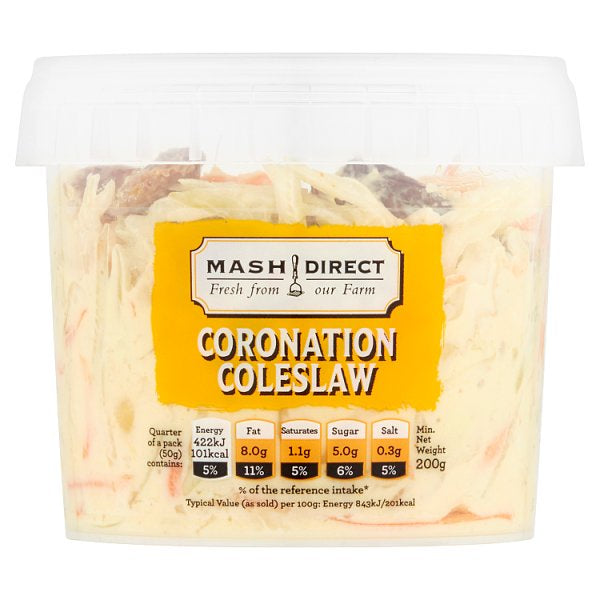 Mash Direct Home Style Coronation Coleslaw 200G