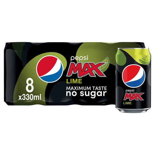 Pepsi Max Lime 8 x 330ml