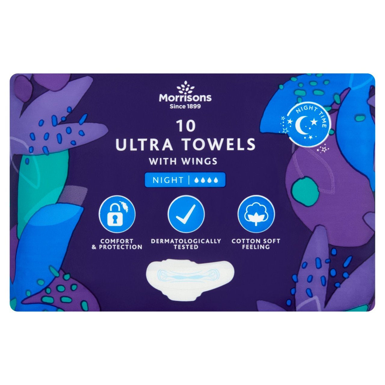 M Ultra Towel Night Time Wings 10pk