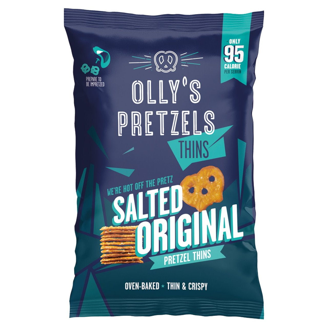 Ollys Pretzels Thins Salted Original 140g