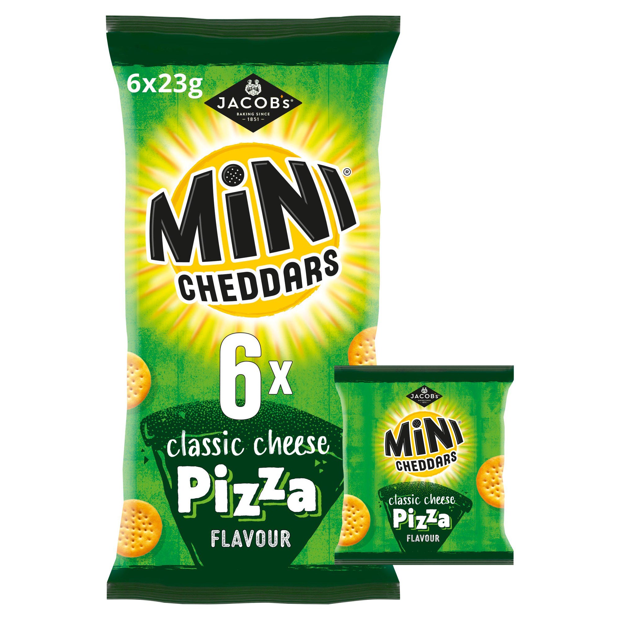 Jacob's Mini Cheddars Classic Cheese Pizza 6pk