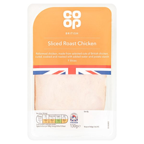 Co op Sliced Roast Chicken 130g