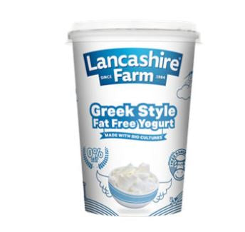 Lancashire Farm Fat Free Greek Style Yogurt 450g