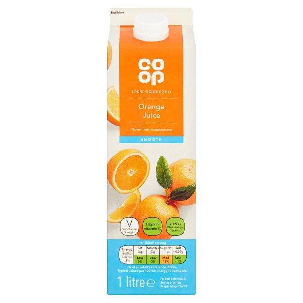 Co op NFC Orange Juice Smooth 1L