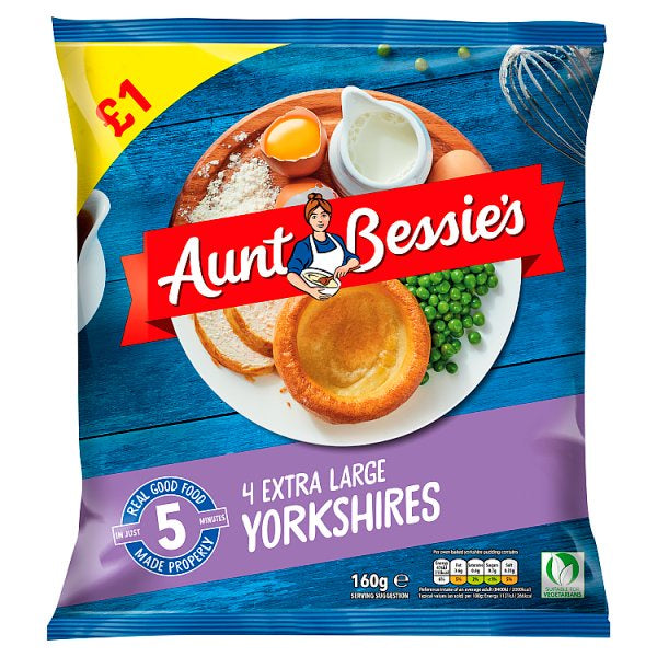 Aunt Bessies Baked Yorkshires Extra Large 4pk