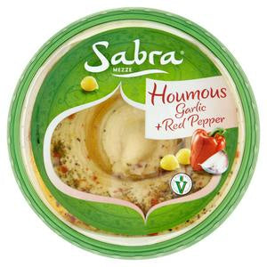 Sabra Garlic & Red Pepper Houmous - 200g