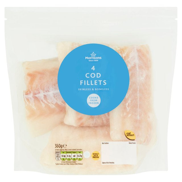 Morrisons 4 Cod Fillets 360g