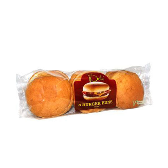 The Deli Plain Burger Buns 6pk