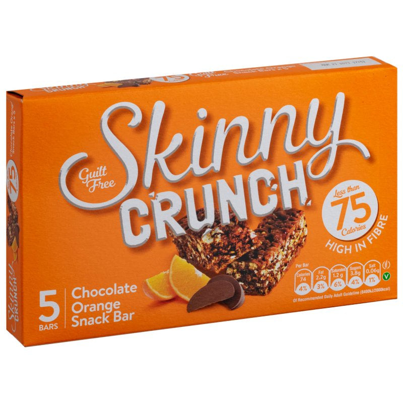 Skinny Crunch Chocolate Orange Bar 5pk