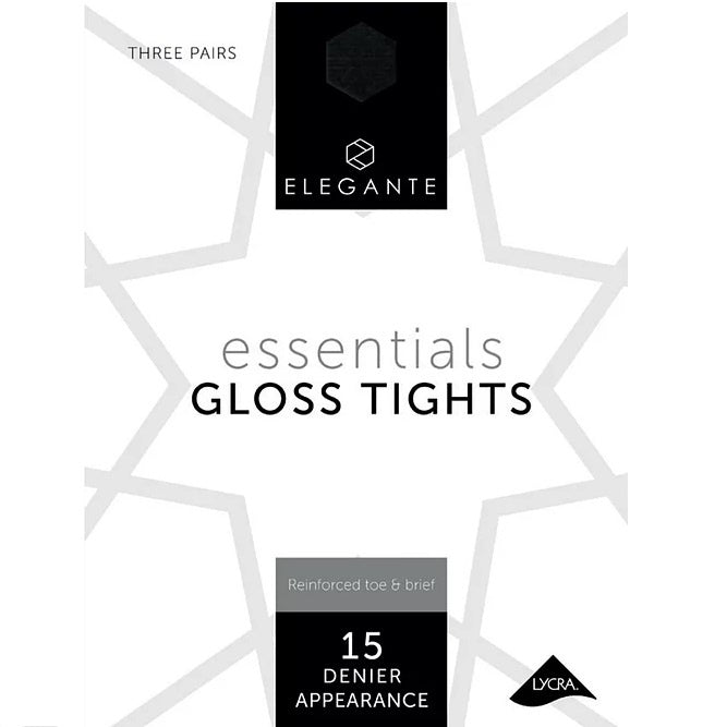 Elegante Sheer Gloss Tights - 3PP, Medium, Bronze Glow