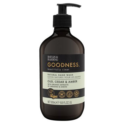 Baylis & Harding Goodness Oud Cedar and Amber Natural Hand Wash 500ml