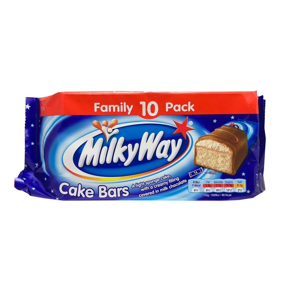 Milky Way Cake Bars 10pk