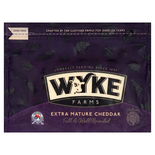 Wyke Farms Extra Mature White Cheddar 320g