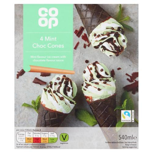 Co op Mint Cones 4pk