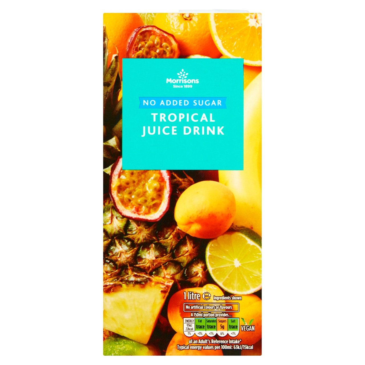 Morrisons No Added Sugar Tropical Juice 1L [204]