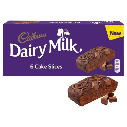 Cadbury Dairy Milk Cake Slice 6pk