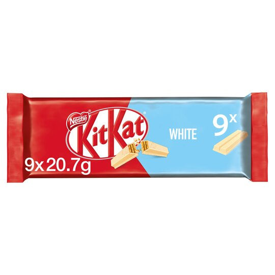 Kit Kat 2 Finger White Chocolate 9 x 20.7g