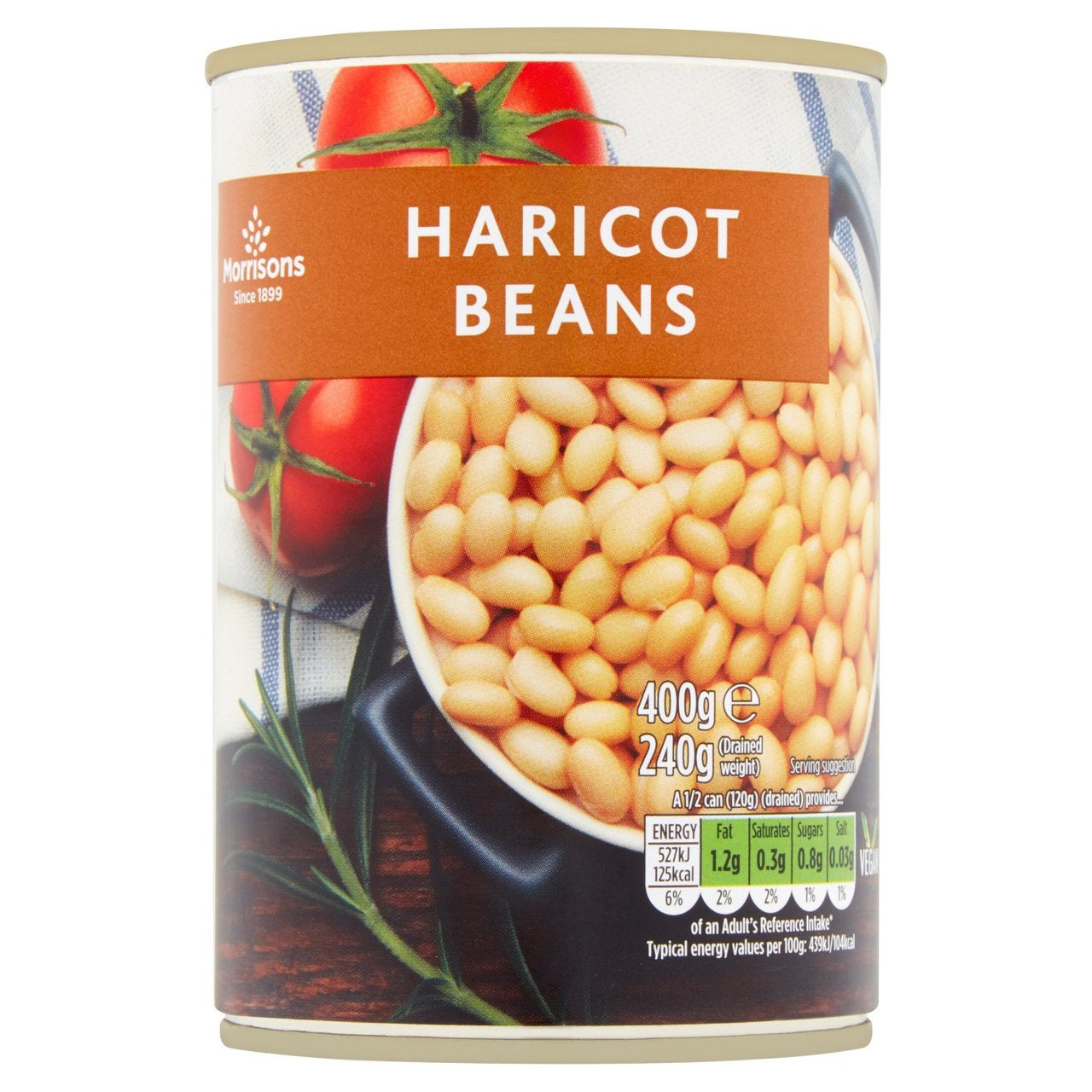 Morrisons Haricot Beans In Water 400g