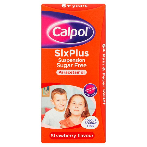 Calpol SixPlus Suspension Sugar Free 80ml