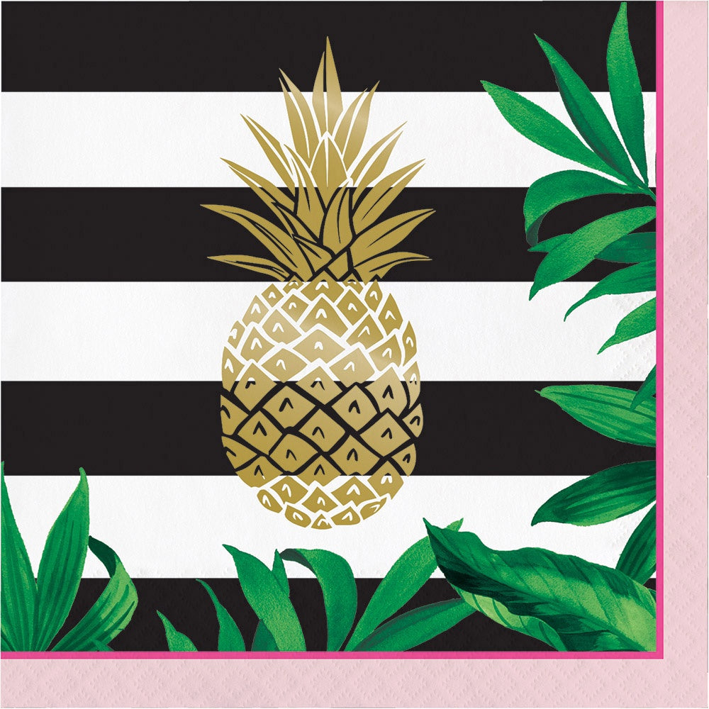 Golden Pineapple Lunch Napkin 16pk