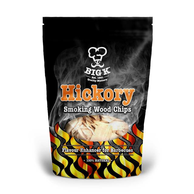 Big K Hickory Smoking Wood Chips 400g